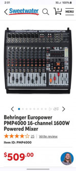 Beringer euro power pmp 4000