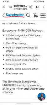 Beringer euro power pmp 4000