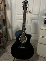 Taylor 200 series prototype guitar, black