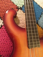 2010 Dean Rhapsody Fretless Bass Honey Burst
