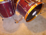 Remo drum set with zildjian symbols
