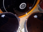 Remo drum set with zildjian symbols