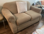 ** Beautiful Tan Colored Mini Sofa **