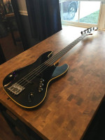 Black Fender Aerodyne special jazz bass