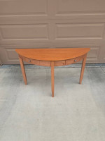 2 Drawer Rounded Sofa Table
