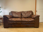Italian leather couch and sofa