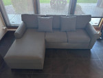 GRAY SOFA with REVERSIBLE CHASE