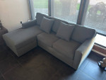 GRAY SOFA with REVERSIBLE CHASE
