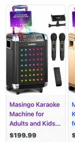 Karaoke machine for adults and kids new never used