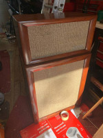 Vintage Heathkit matching speaker cabinets, ss-1 and as-1b4 cabinets, unloaded.