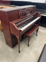 Yamaha M560QA Studio Upright Piano 44" Satin Mahogany