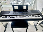 Yamaha Digital Piano Keyboard Setup + Seat/Stool Headphones/Mic BUNDLE