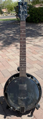Dean Guitars Backwoods 6 Banjo w/Pickup Black Chrome