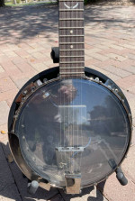 Dean Guitars Backwoods 6 Banjo w/Pickup Black Chrome