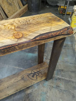 Custom entry/sofa table