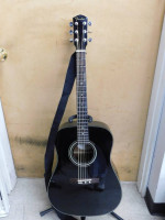 Fender DG-11E Acoustic Electric Guitar Black 6 String