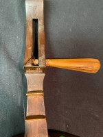 Antique Chinese Ruan Moon Guitar. Wood Yue Qin Gekkin Lute Banjo. OLD
