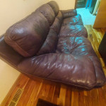 Comfortable large leather sofa
