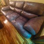 Comfortable large leather sofa