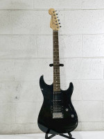 Squier ShowMaster by Fender 2002 HSS Black Reverse Headstock - 20th An