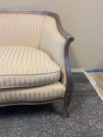 Loveseat Settee Sofa Down Cushion Vintage