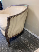 Loveseat Settee Sofa Down Cushion Vintage