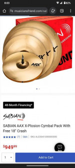 Sabian AAX Cymbal pack