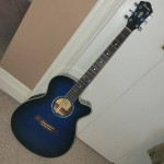 Ibanez AEG10-TBS-3R-01 Acoustic/Electric Guitar w/Extras
