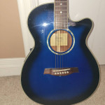 Ibanez AEG10-TBS-3R-01 Acoustic/Electric Guitar w/Extras