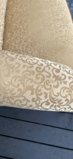 Queen Anne Camelback Sofa