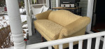 Queen Anne Camelback Sofa