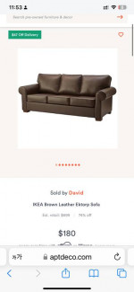 Ikea Ektorp sofa, 3 layer covered, extra cover
