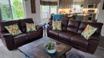PALLISER DALLIN RECLINING SOFA AND LOVESEAT