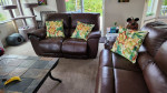 PALLISER DALLIN RECLINING SOFA AND LOVESEAT