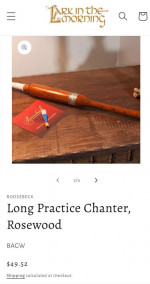 Bagpipe practice chanter