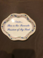 Music - “This is the favorite passion of my soul” - porcelain dish