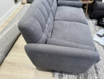 5 ft x 3 ft Gray Fabric Couch / Sofa