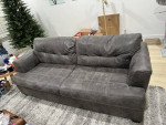 7 ft x 5 ft Renewed Leather Sleeper Sofa with Bed
