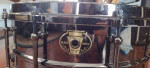 Ludwig black magic snare drum nickel over brass
