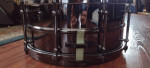 Ludwig black magic snare drum nickel over brass