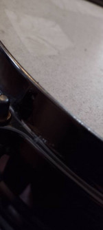 Ludwig black magic snare drum nickel over brass