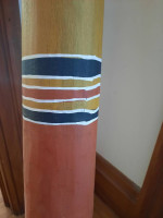 Didgeridoo by Australian Djalu, hand painted