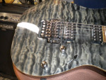 Beautiful Premium Cat Eye Grey Electric Guitar