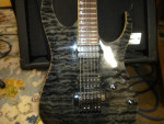 Beautiful Premium Cat Eye Grey Electric Guitar