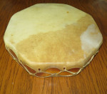 Double Sided Buffalo Hide Medicine Drum - Hand Painted