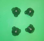 🔲 3 leg black speaker cabinet/amp corners- 4pc set