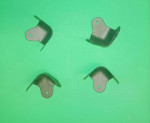 🔲 3 leg black speaker cabinet/amp corners- 4pc set
