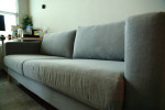 Fabric three-seat IKEA sofa