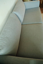 Fabric three-seat IKEA sofa