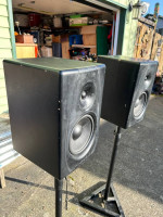 M Audio CX-8 Monitors and Onstage Stands